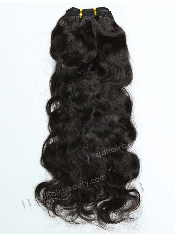 In Stock Indian Remy Hair 18" Natural Wave 2# Color Machine Weft SM-1113